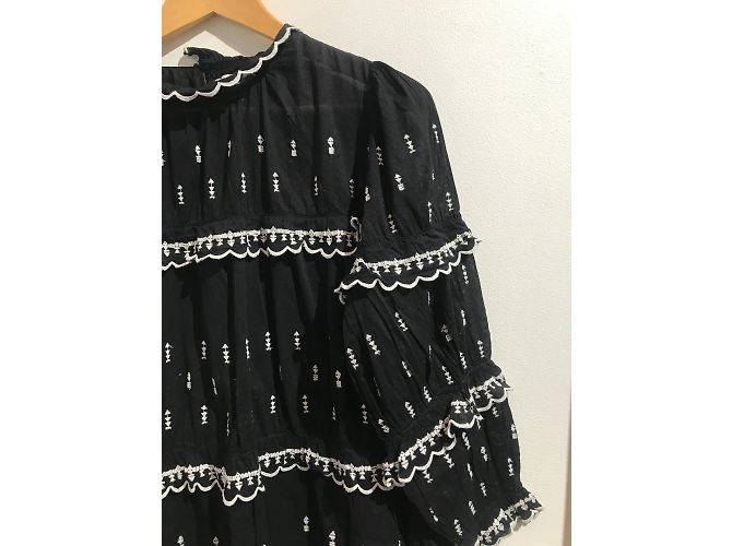 ISABEL MARANT ETOILE Tops T.Internacional S Algodón Negro - vista 2