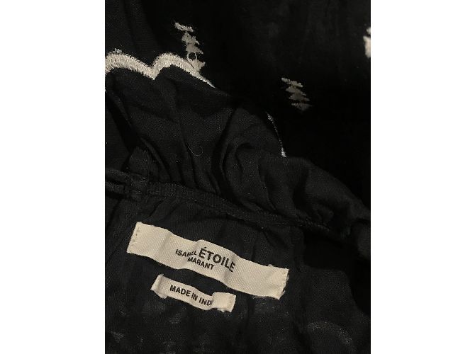 ISABEL MARANT ETOILE Tops T.Internacional S Algodón Negro - vista 4