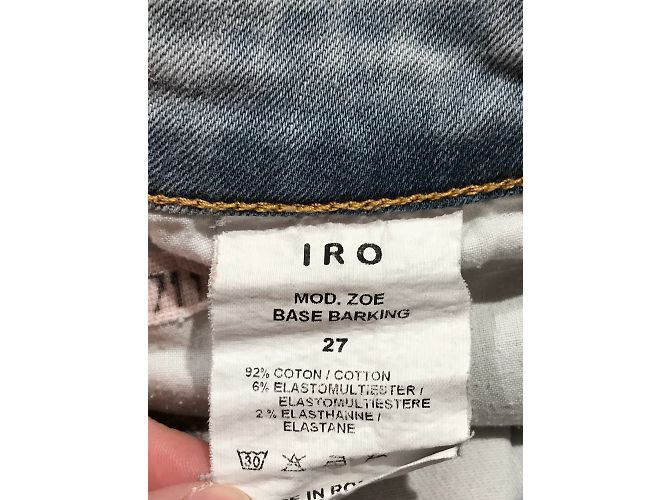 IRO Shorts T.International S Algodón Gris - vista 5