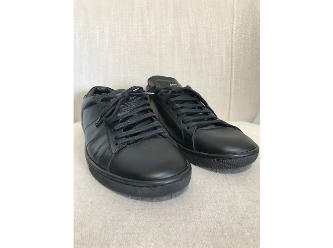 Sneakers SAINT LAURENT T.EU 44 Pelle Nero - vista 3