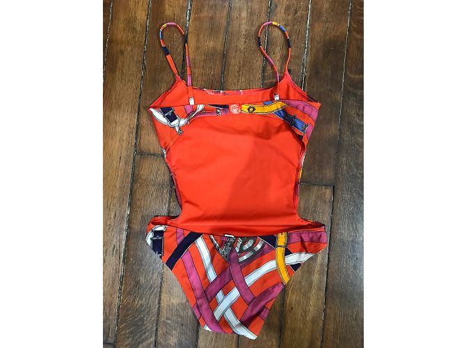 Hermès HERMES Bademode T.International L Synthetic Rot - Ansicht 4