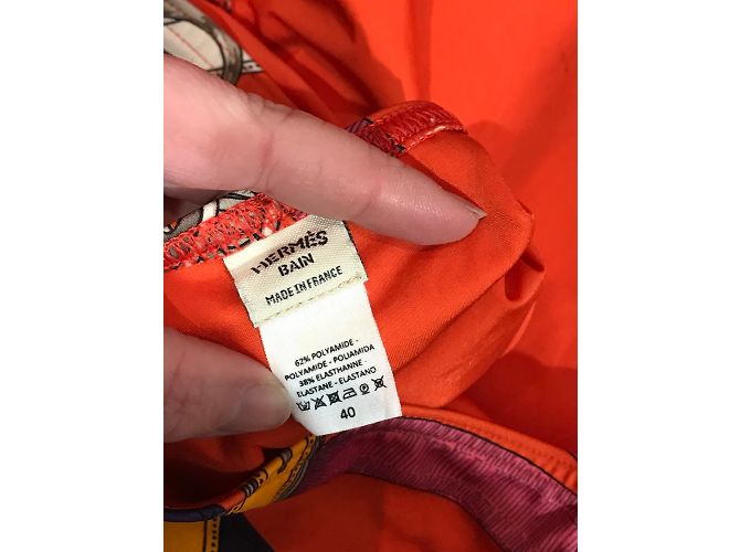 Hermès HERMES Bademode T.International L Synthetic Rot - Ansicht 6