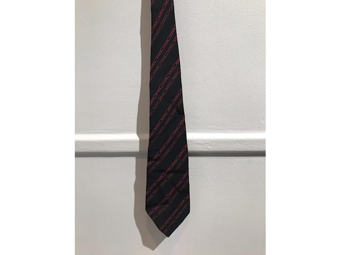 SAINT LAURENT Cravatte T. Seta Nero - vista 2