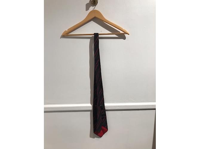 SAINT LAURENT Cravatte T. Seta Nero - vista 3