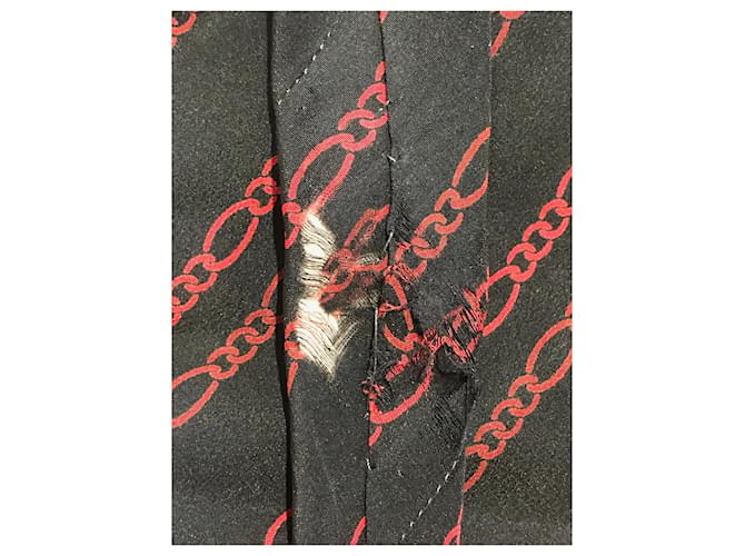 SAINT LAURENT Cravatte T. Seta Nero - vista 5