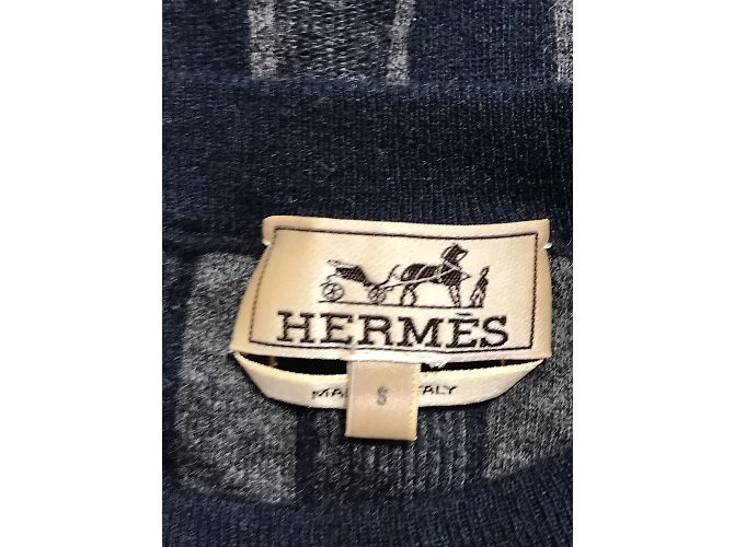 Hermès HERMES Strickwaren T.International S Kaschmir Blau - Ansicht 5