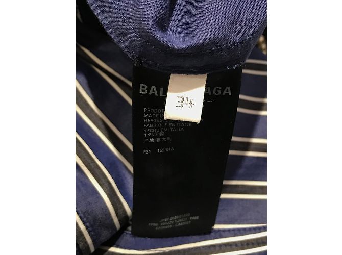 BALENCIAGA Monos T.Internacional XS Algodón Azul - vista 7