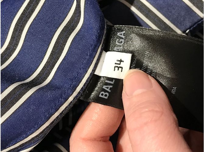 BALENCIAGA Monos T.Internacional XS Algodón Azul - vista 9