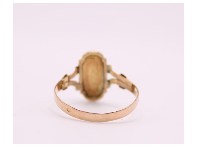 Autre Marque Anillo de época Napoleón III engastado con finas perlas de oro rosa 750%O Gold hardware - vista 8