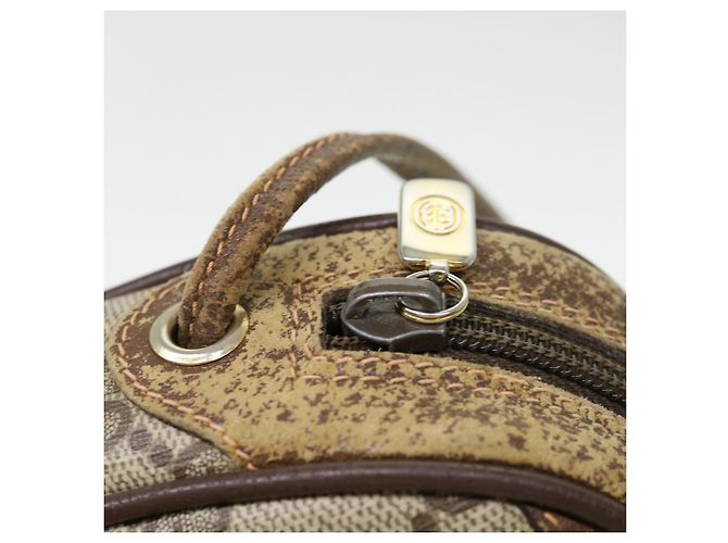 GUCCI Web Sherry Line GG Borsa a tracolla in tela PVC Pelle Beige Verde Auth rd4502 Rosso - vista 9