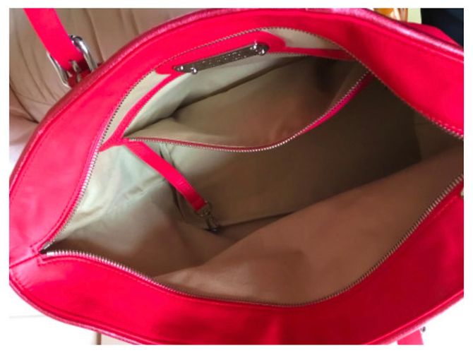 Bolsa bucket Longchamp em couro coral - vista 5