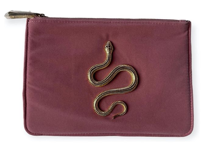 Clutch Paco Rabanne Pure XS in velluto rosa - vista 2
