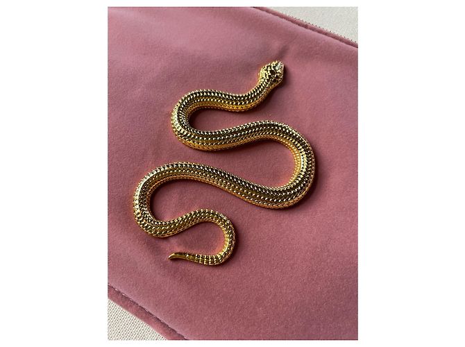 Clutch Paco Rabanne Pure XS in velluto rosa - vista 5