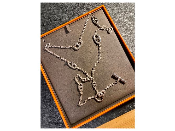 Hermès Farandole-Halskette 80 cm Silber - Ansicht 4