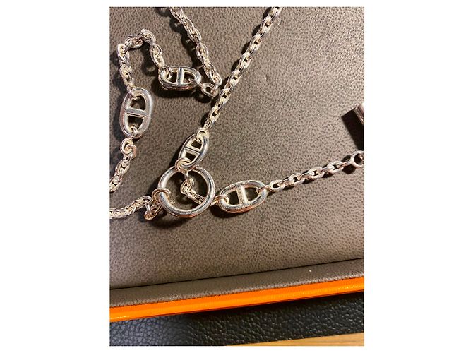 Hermès Farandole-Halskette 80 cm Silber - Ansicht 5