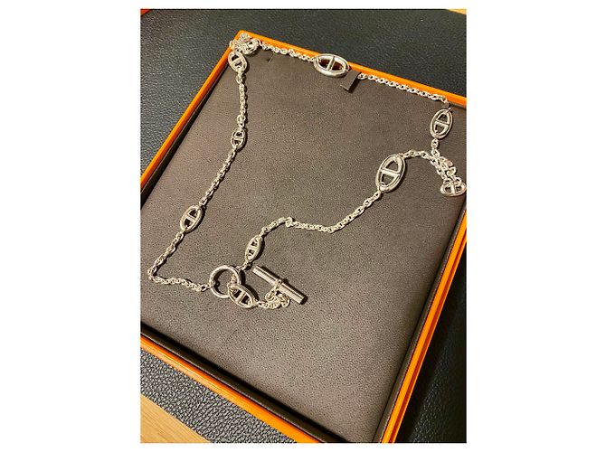 Hermès Farandole-Halskette 80 cm Silber - Ansicht 6