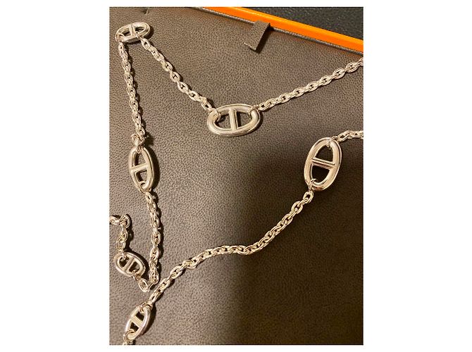 Hermès Farandole-Halskette 80 cm Silber - Ansicht 7