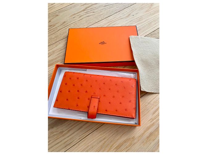 Hermès Bearn Wallet Orange - view 4
