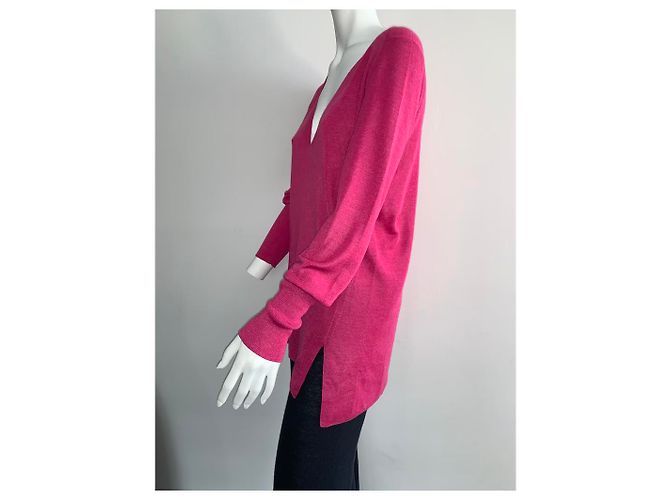 Louis Vuitton Strickjacke Rosa aus Seide und Kaschmir Pink - Ansicht 10
