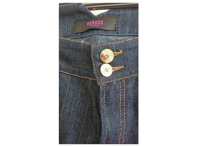 Jeans Versus Versace Blu Scuro Cotone - vista 3