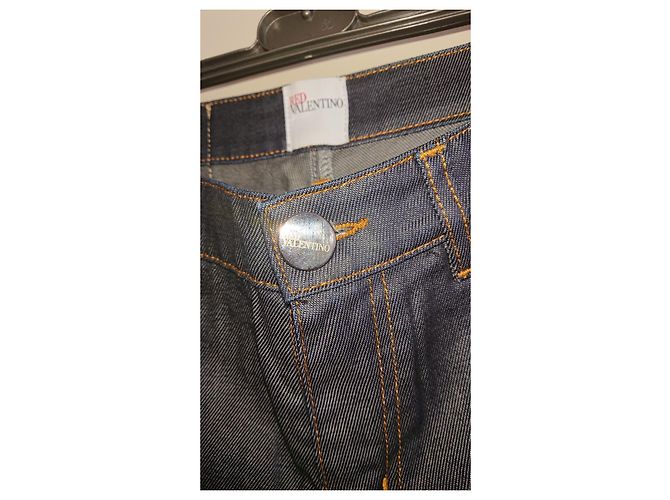 Vaqueros Red Valentino gris oscuro efecto lienzo revestido Gris antracita - vista 2