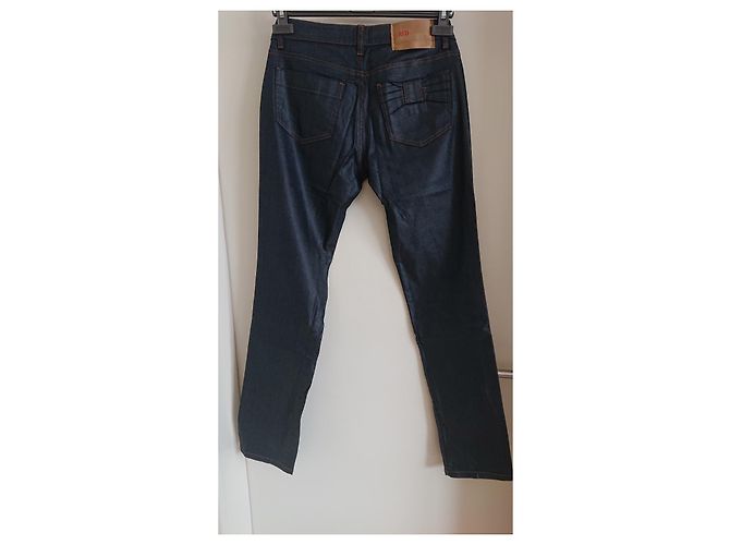 Vaqueros Red Valentino gris oscuro efecto lienzo revestido Gris antracita - vista 4