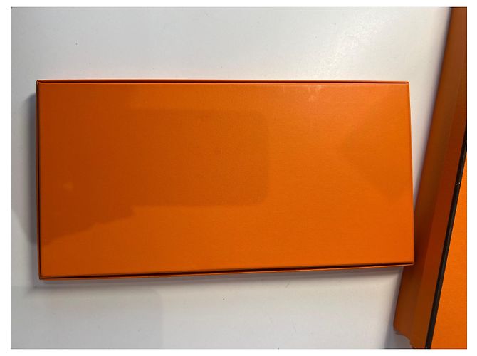 Scatola per scialle Hermès Arancione - vista 2