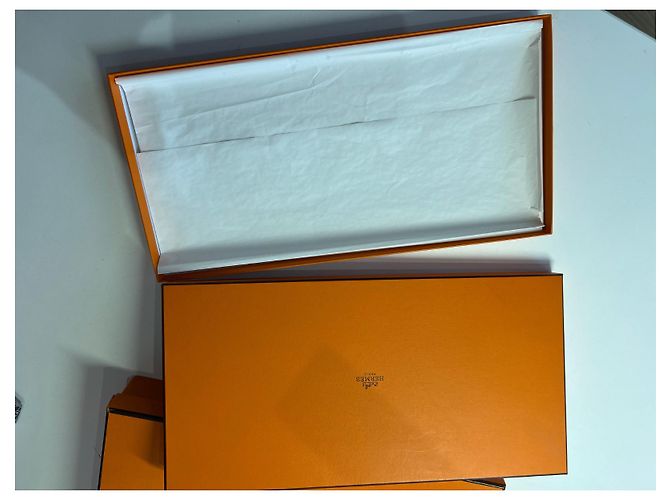 Scatola per scialle Hermès Arancione - vista 3
