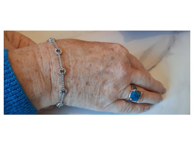 Autre Marque Bracciale di diamanti Jean Delatour Silver hardware - vista 2