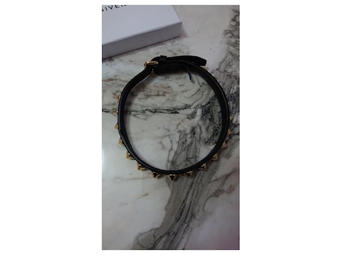 Braccialetto Givenchy in pelle nera Nero - vista 4