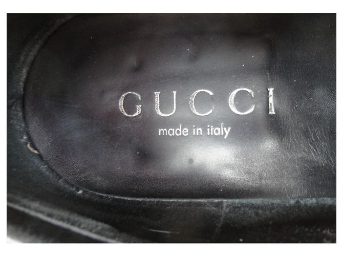 Mocassini Gucci in pelle nera 45 fr 44 it Nero - vista 4