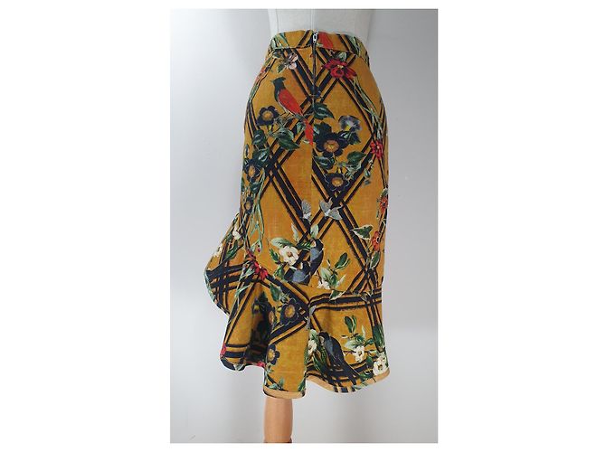Autre Marque Falda vaquera con volantes PatBO Moana Multicolor - vista 3