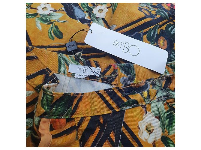 Autre Marque Falda vaquera con volantes PatBO Moana Multicolor - vista 4