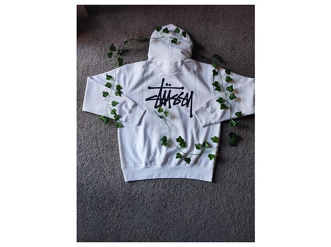 Autre Marque Sudadera Stussy Blanco - vista 3