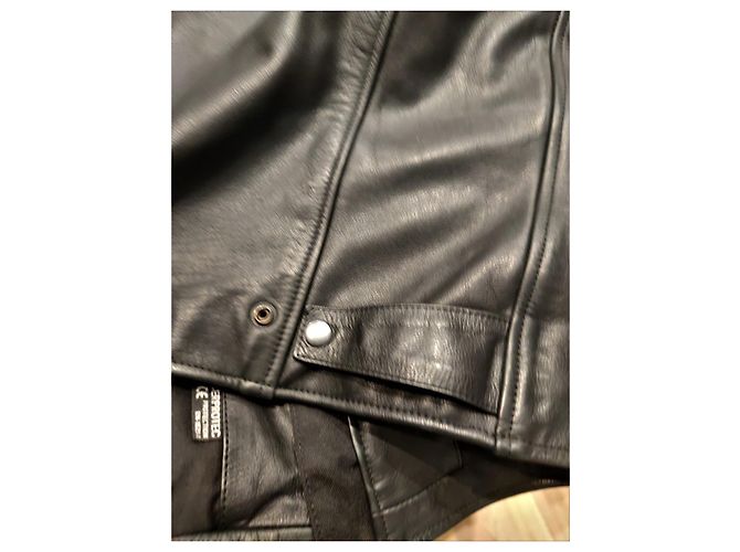 Autre Marque Giacca da Moto SOBIRAC in Pelle Nera XL Nero - vista 10