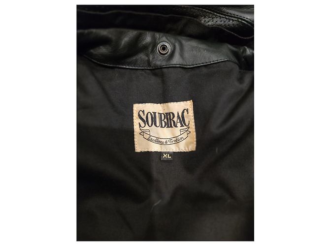 Autre Marque Giacca da Moto SOBIRAC in Pelle Nera XL Nero - vista 7