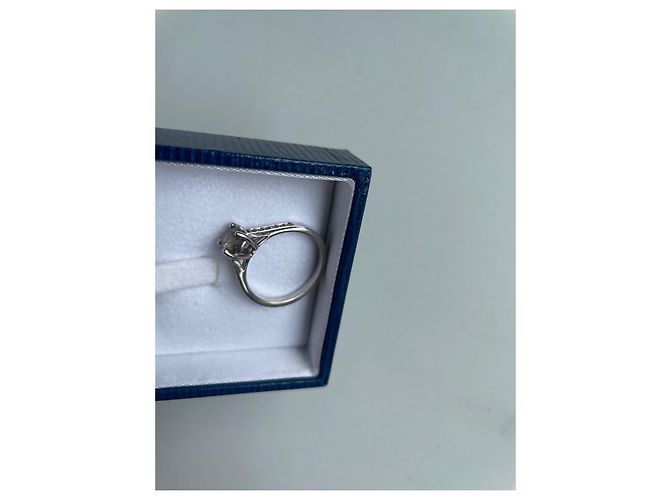 Autre Marque gelber Diamant-Solitär Silber - Ansicht 2