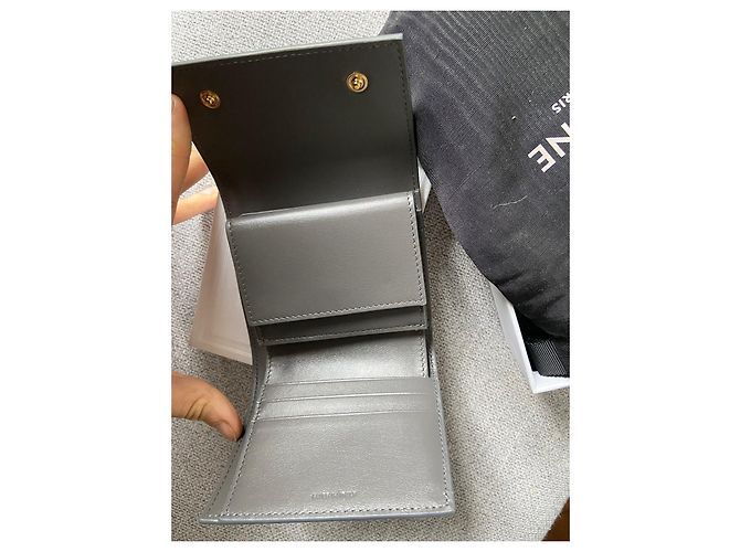Cartera Céline de piel gris - vista 2