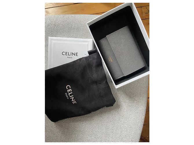 Cartera Céline de piel gris - vista 3