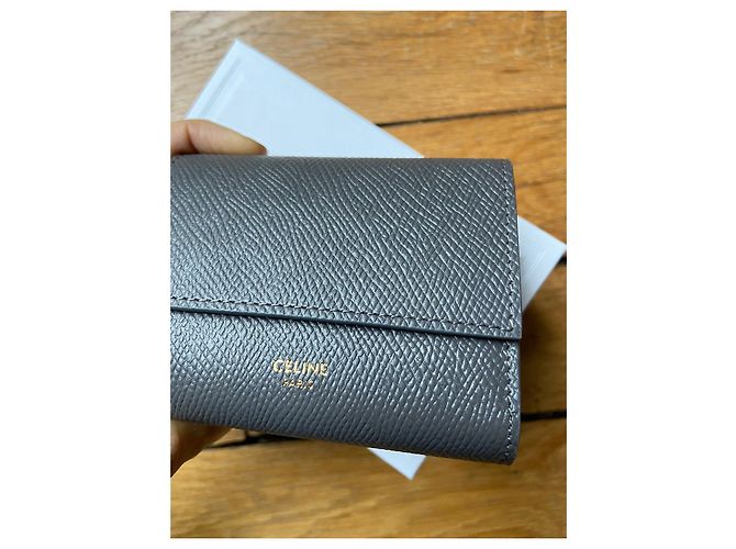 Cartera Céline de piel gris - vista 4