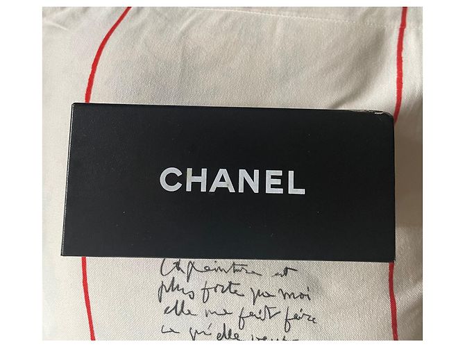Autre Marque Chanel Sonnenbrille schwarz mit Gläsern und Metallbügeln - Ansicht 6