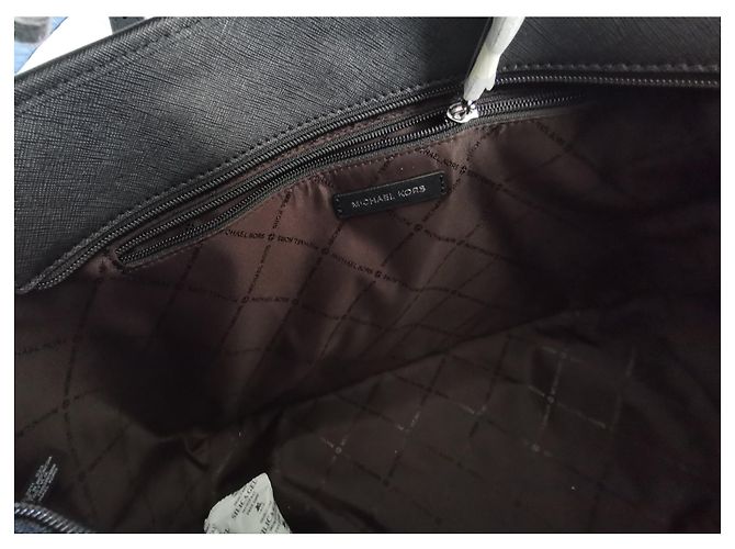 Borsa shopping Michael Kors XL GM in pelle nera Nero - vista 12