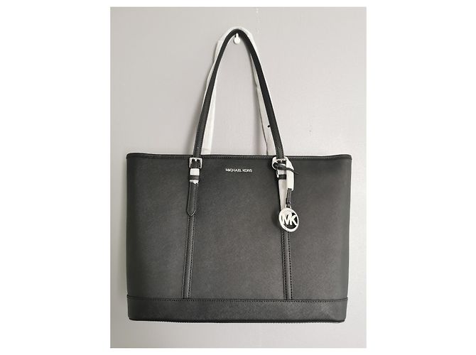 Borsa shopping Michael Kors XL GM in pelle nera Nero - vista 13