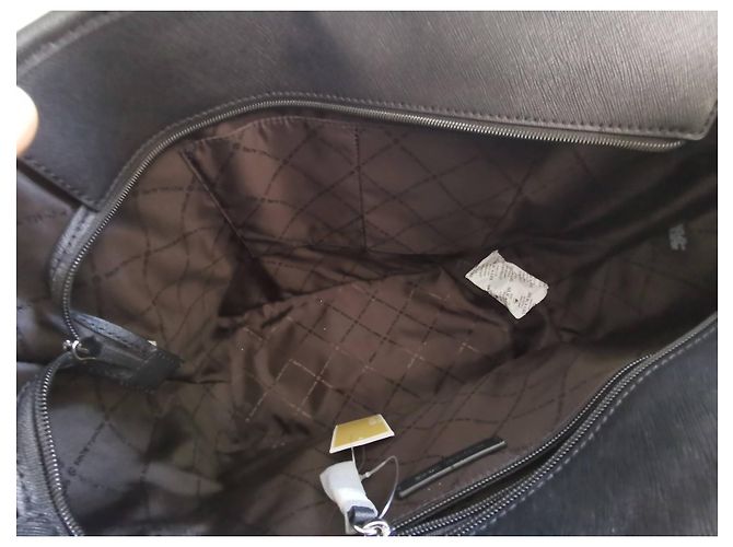 Borsa shopping Michael Kors XL GM in pelle nera Nero - vista 14
