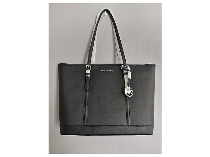 Borsa shopping Michael Kors XL GM in pelle nera Nero - vista 2