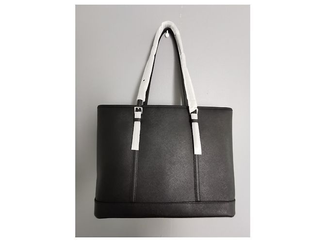 Borsa shopping Michael Kors XL GM in pelle nera Nero - vista 3