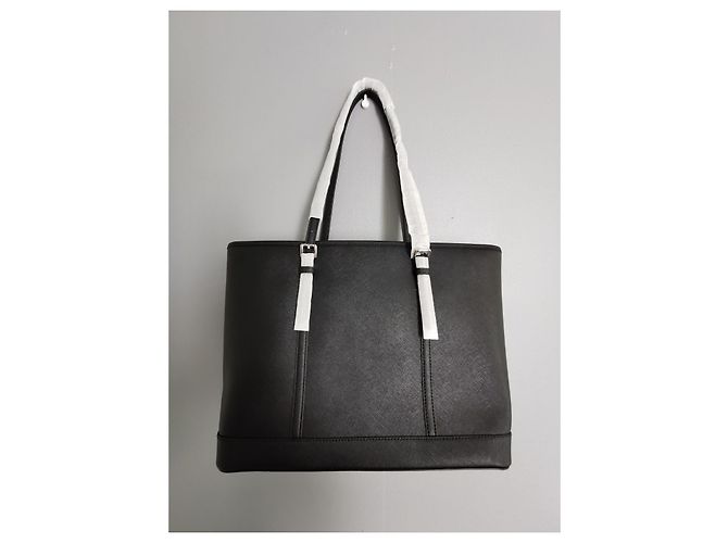 Borsa shopping Michael Kors XL GM in pelle nera Nero - vista 4