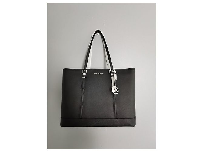 Borsa shopping Michael Kors XL GM in pelle nera Nero - vista 6