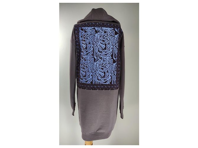 Vestido Sudadera Largo McQ Alexander McQueen Algodón Multicolor - vista 2