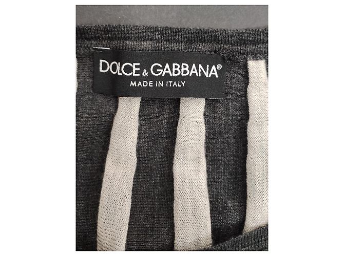 Suéter de lana gris Dolce & Gabbana - vista 4